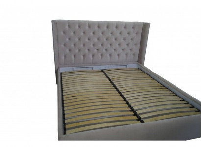 Chesterfield bed upholstery double hotel decor beds bedroom 180x200cm